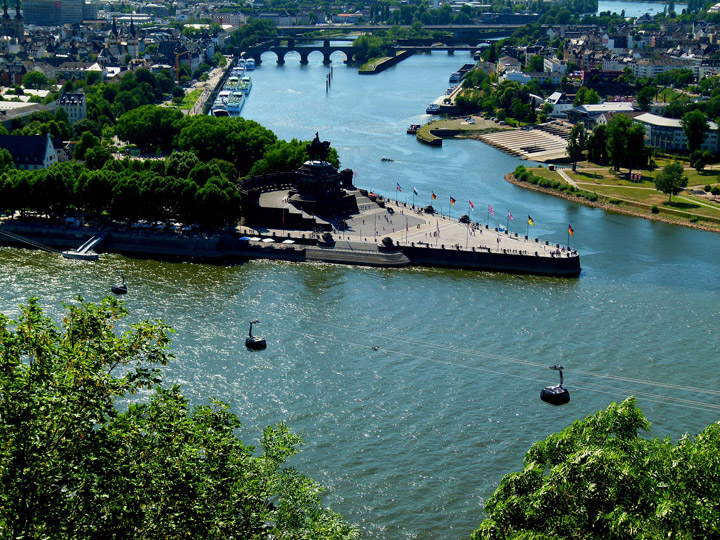 Rhine River Pass Cologne Germany